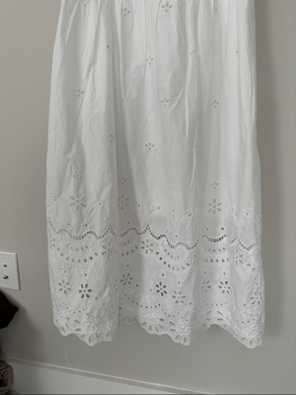 NWT Stunning Talbots White Eyelet Midi Dress - Picture 5 of 16